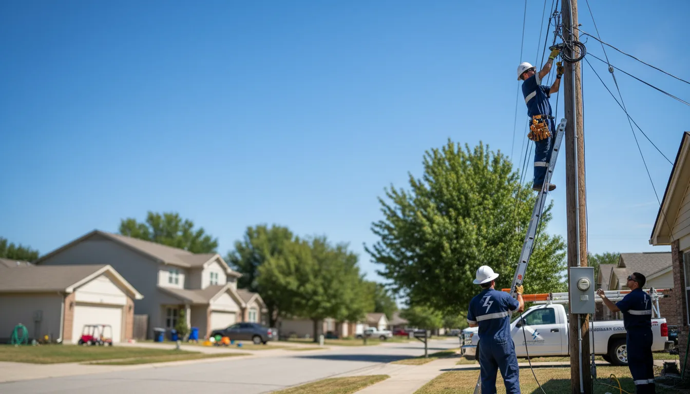 Residential electrician providing installation services in Pomerene, AZ